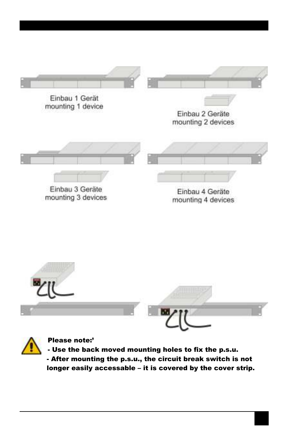 Appendix b: rack mount options | IHSE USA 461 Series DVXi/ET KVM Extender User Manual | Page 43 / 60