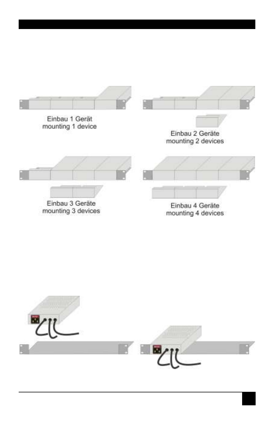 Appendix b: rack mount options | IHSE USA 461 Series DVXi/ET KVM Extender User Manual | Page 45 / 60