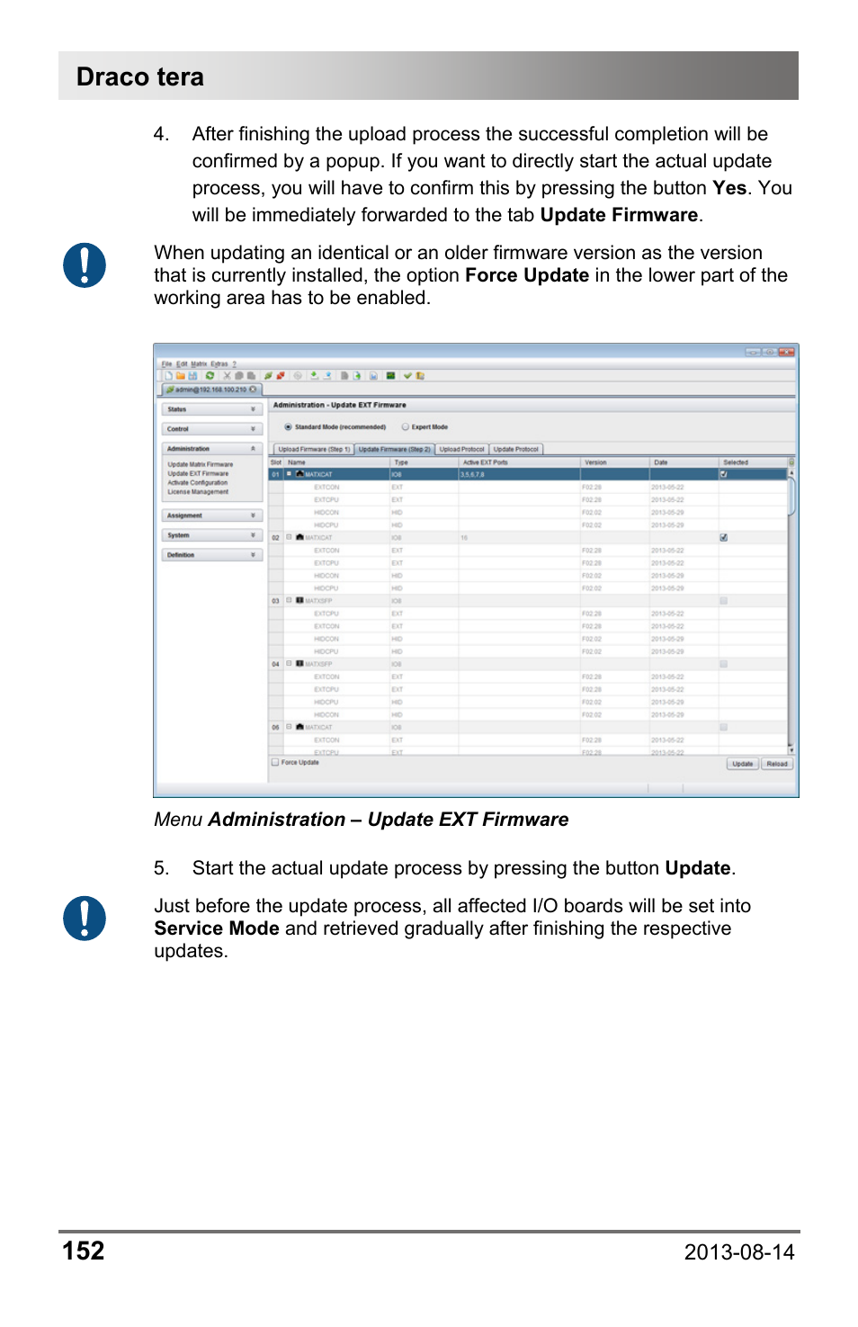 Draco tera 152 | IHSE USA 480 Series Draco tera enterprise User Manual | Page 152 / 209