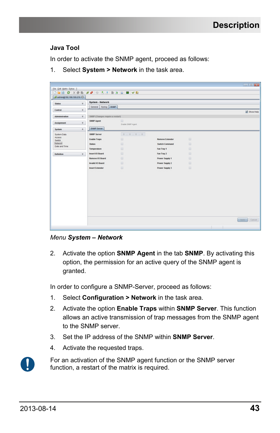 Description | IHSE USA 480 Series Draco tera enterprise User Manual | Page 43 / 209