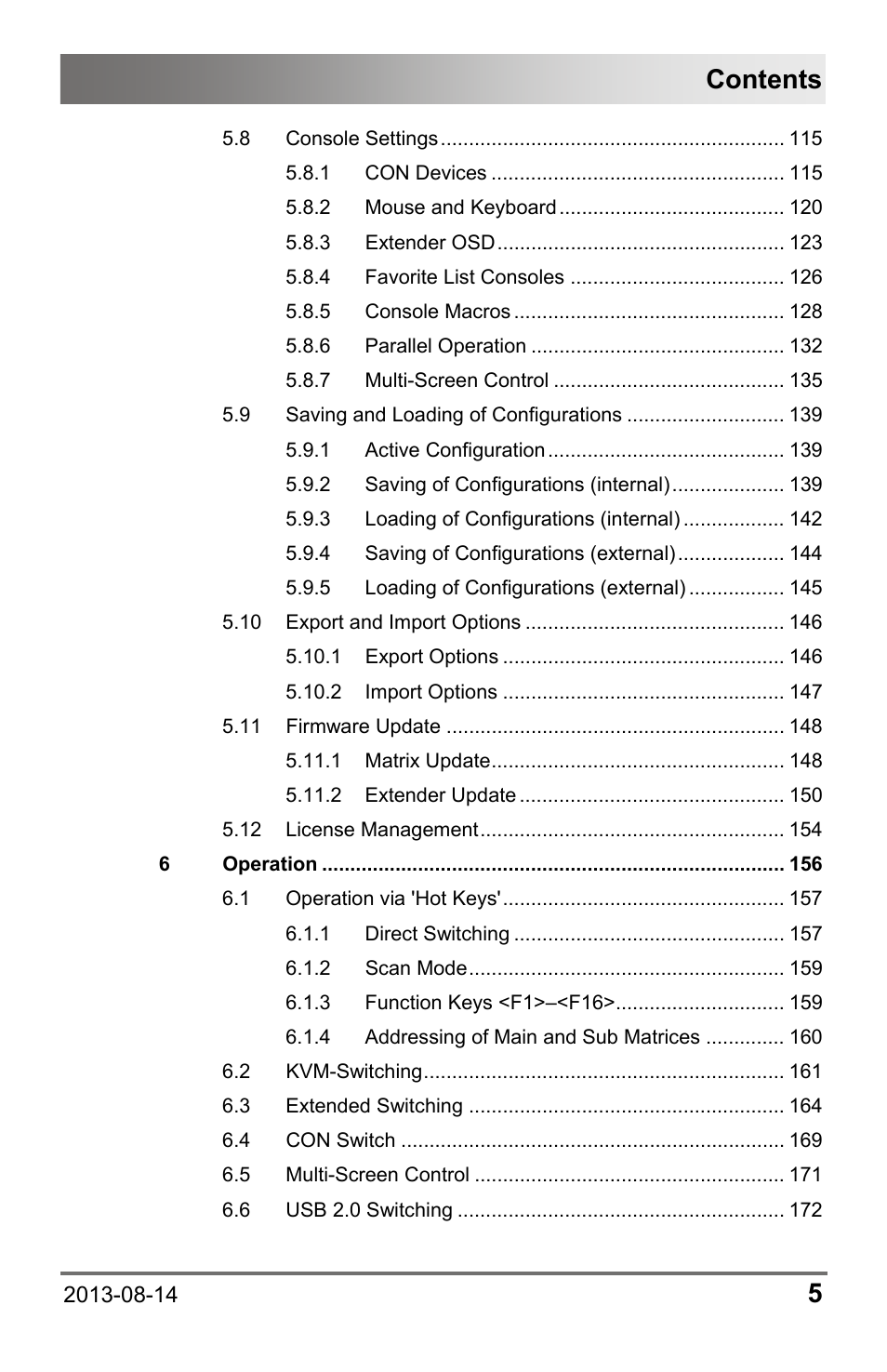 IHSE USA 480 Series Draco tera enterprise User Manual | Page 5 / 209