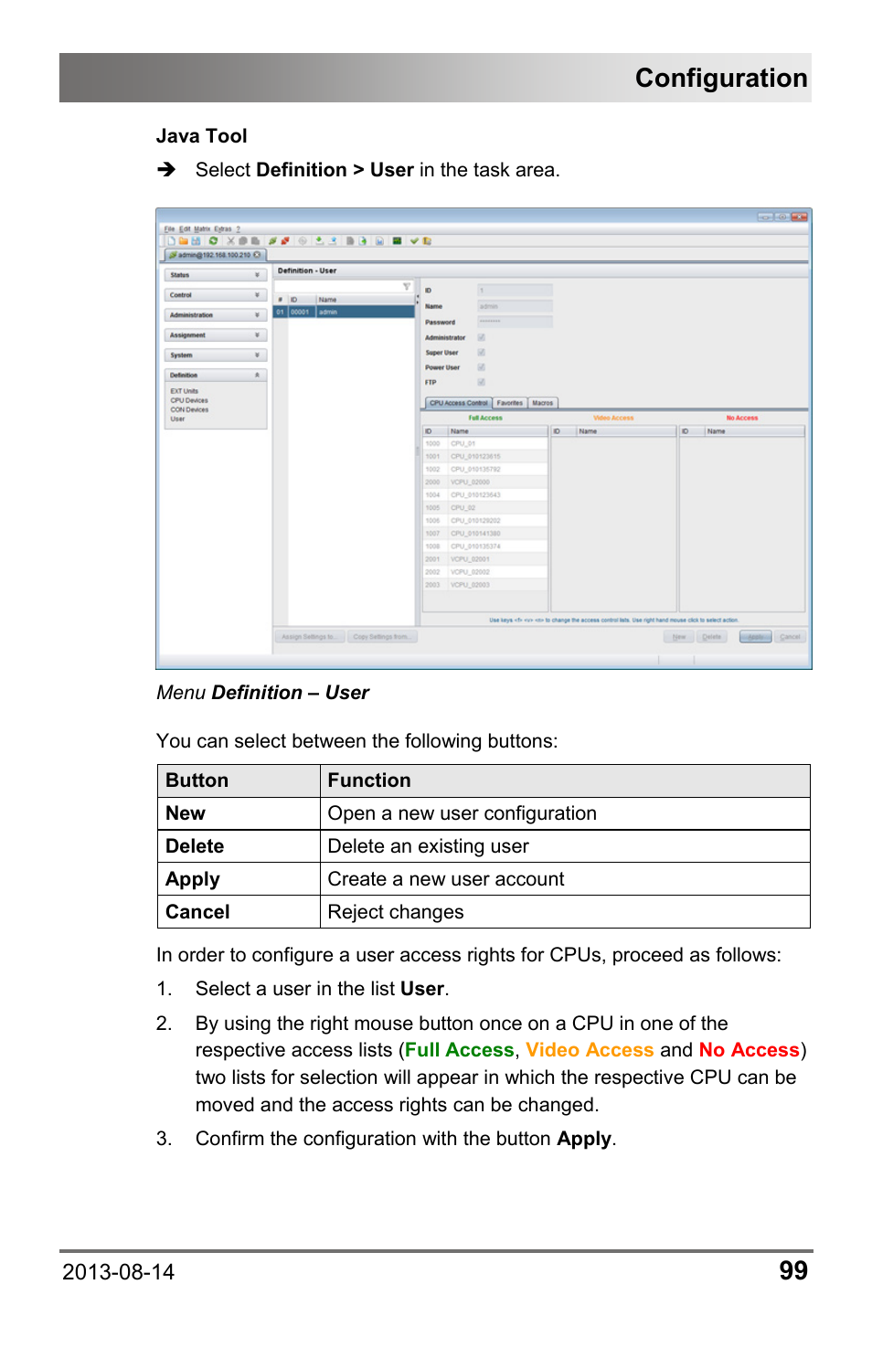 Configuration | IHSE USA 480 Series Draco tera enterprise User Manual | Page 99 / 209
