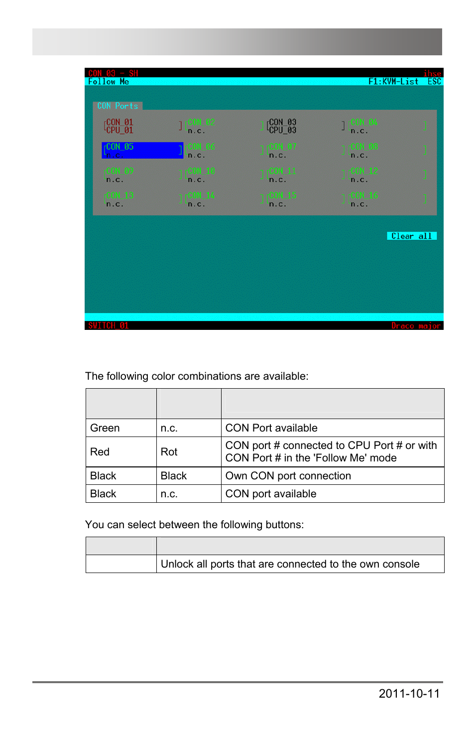 Draco major 130 | IHSE USA 474 Series Draco major User Manual | Page 130 / 167