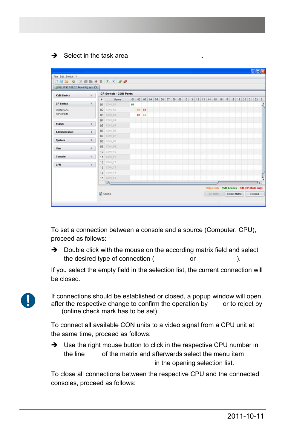 Draco major 134 | IHSE USA 474 Series Draco major User Manual | Page 134 / 167