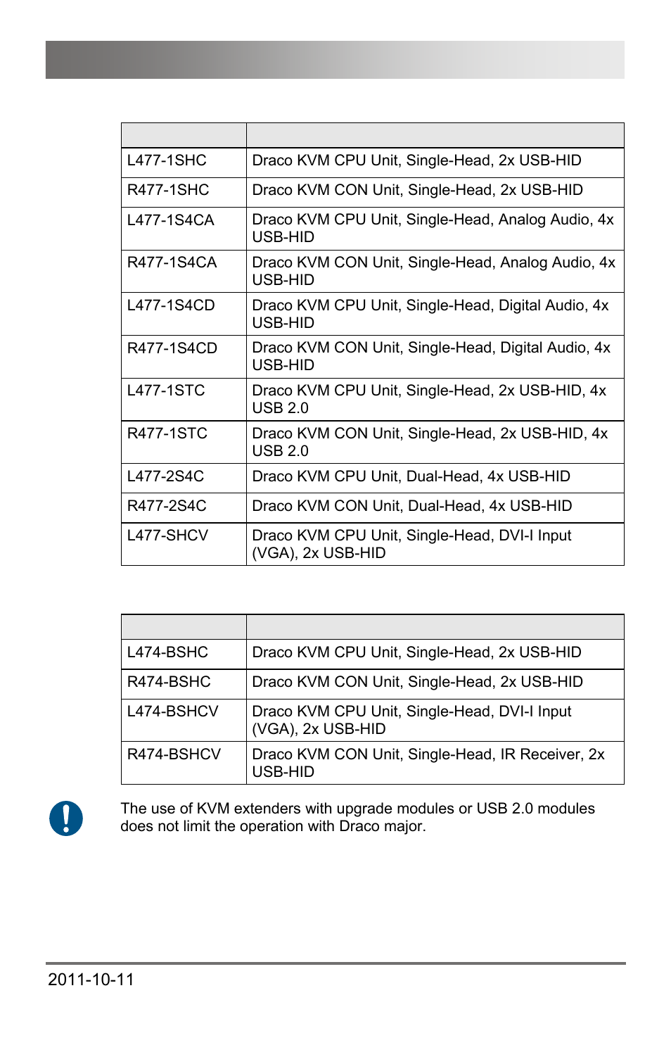 Specifications | IHSE USA 474 Series Draco major User Manual | Page 147 / 167