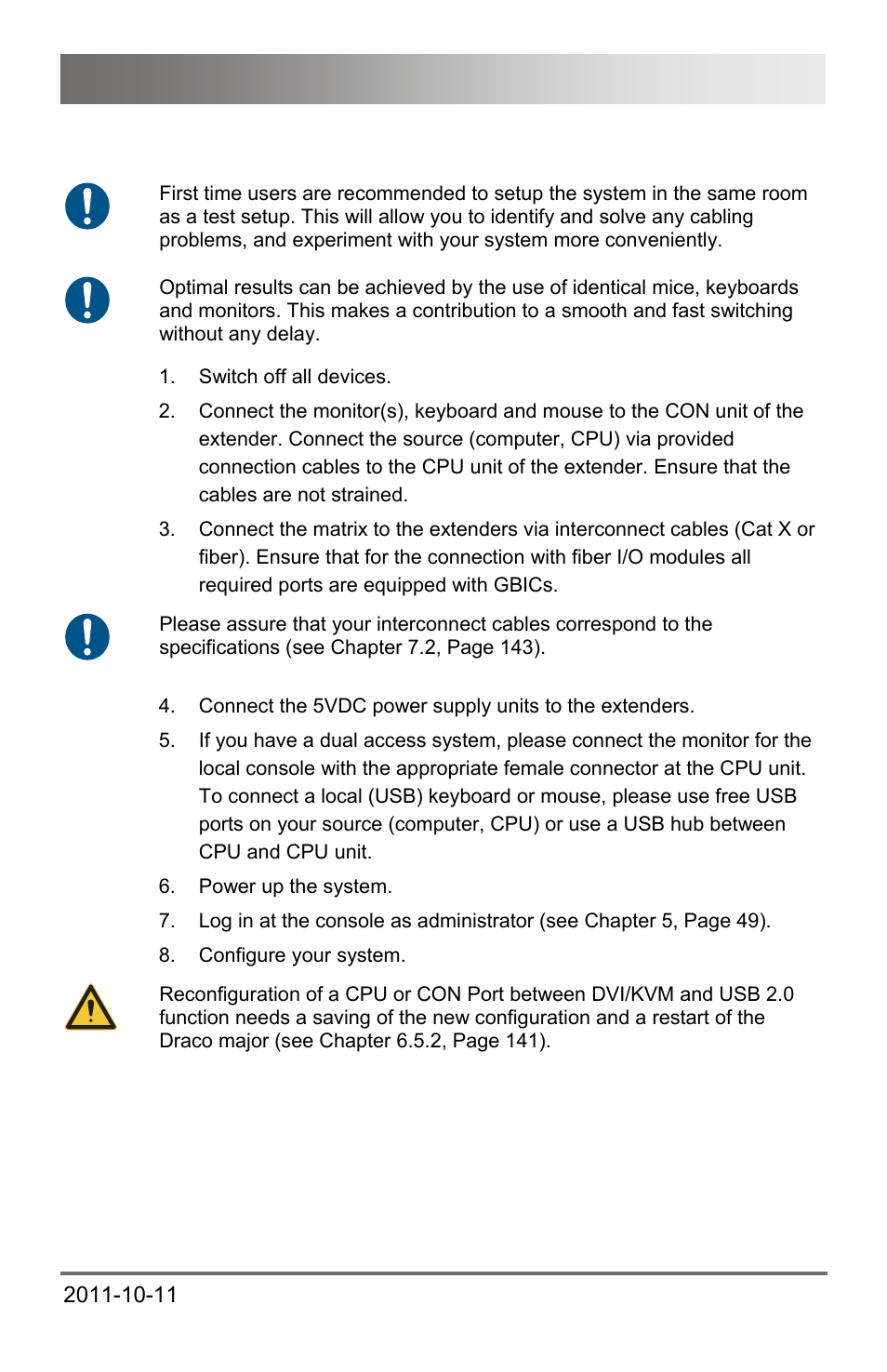 2 system setup, 2 system, Setup | Safety instructions | IHSE USA 474 Series Draco major User Manual | Page 31 / 167