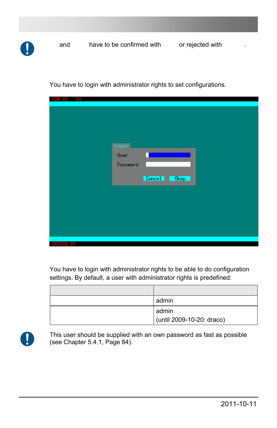 Draco major 54 | IHSE USA 474 Series Draco major User Manual | Page 54 / 167