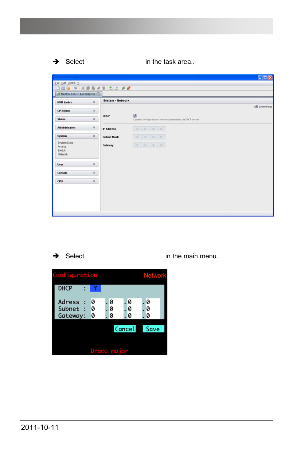 Configuration | IHSE USA 474 Series Draco major User Manual | Page 81 / 167