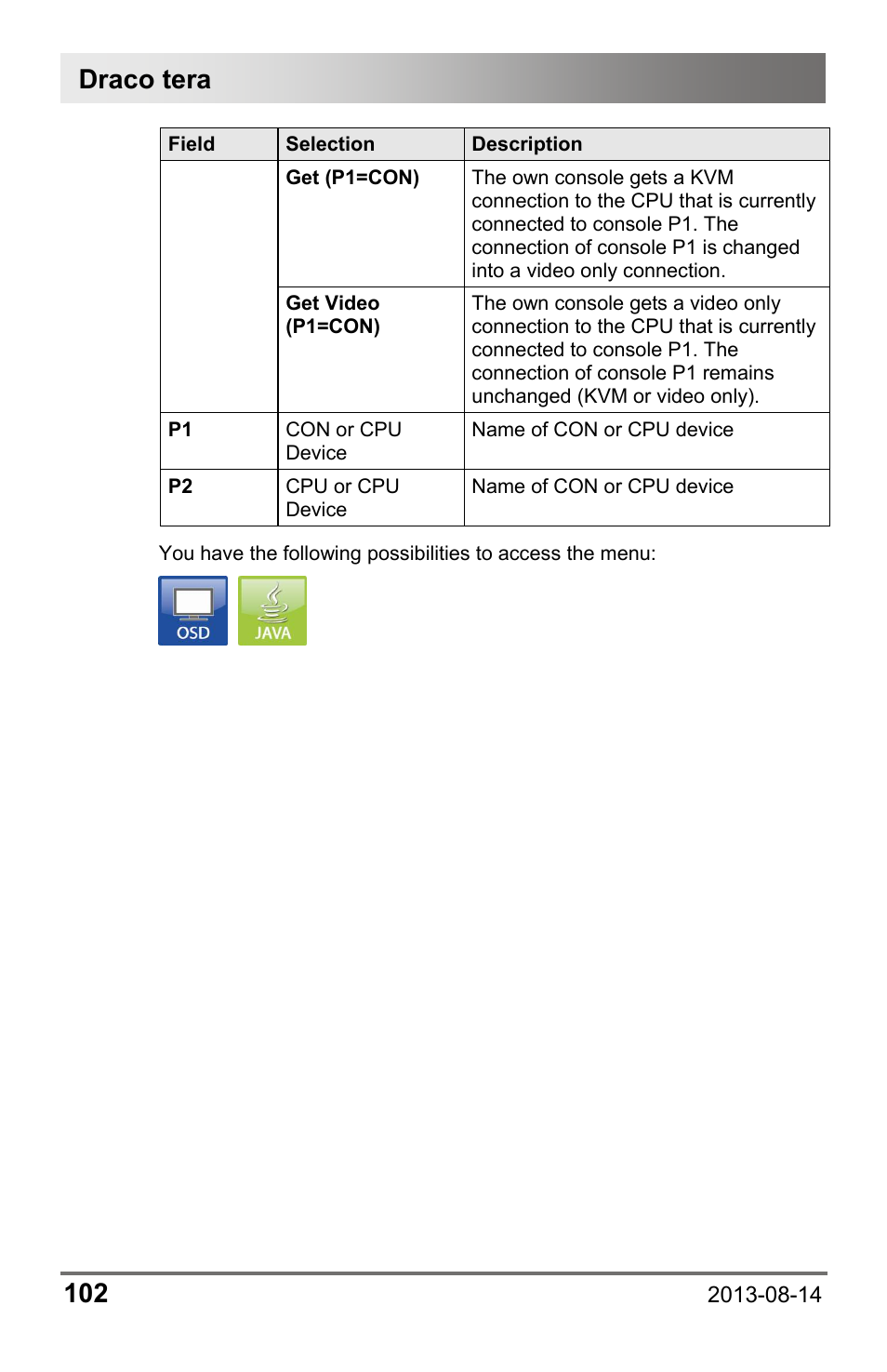 Draco tera 102 | IHSE USA 480c Series Draco tera compact User Manual | Page 102 / 199