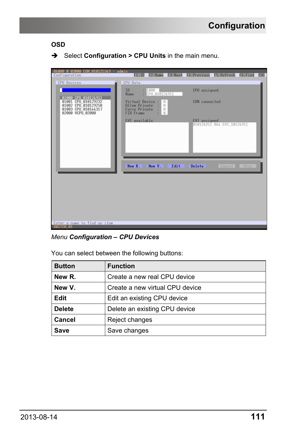 Configuration | IHSE USA 480c Series Draco tera compact User Manual | Page 111 / 199