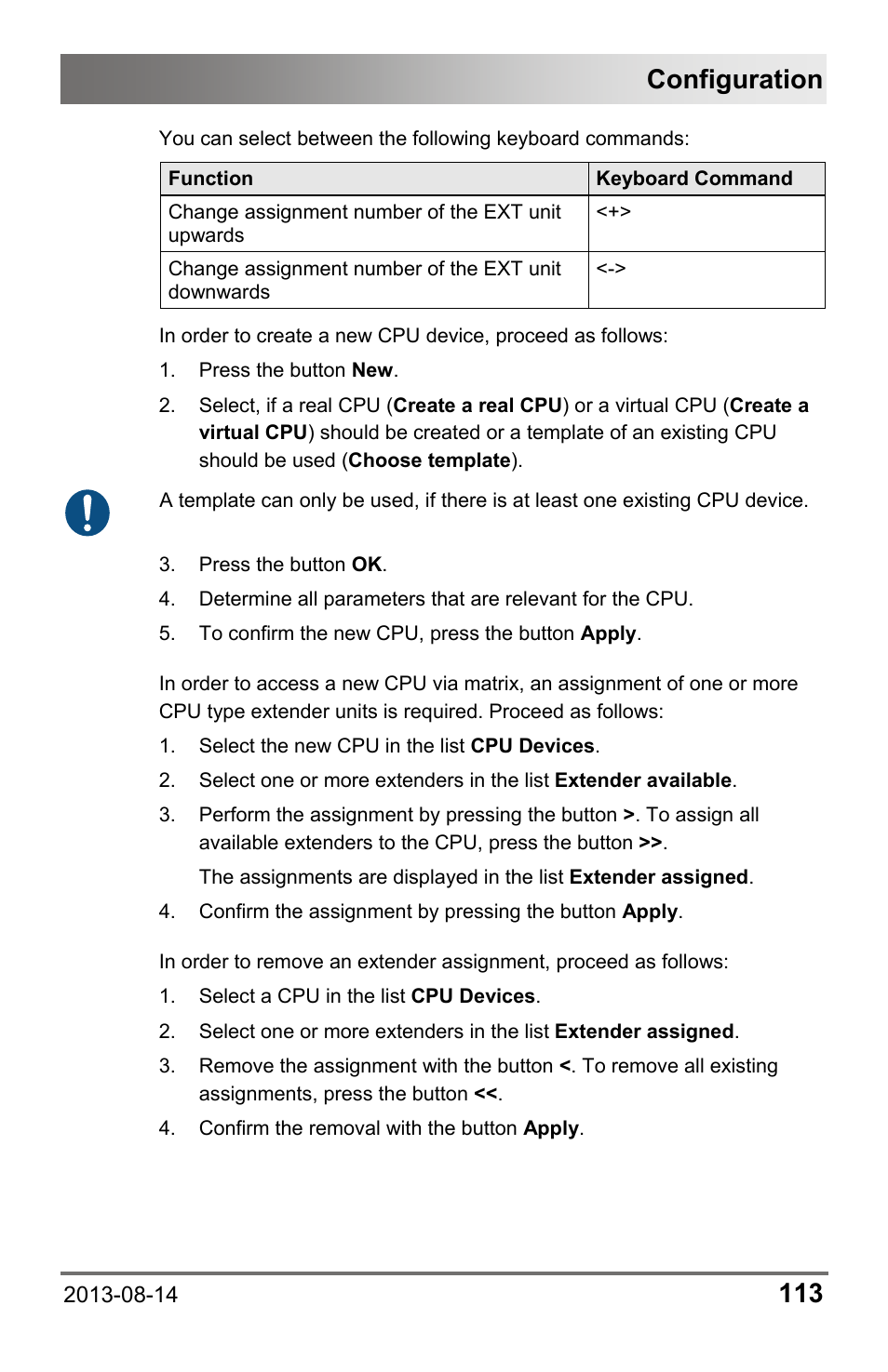 Configuration | IHSE USA 480c Series Draco tera compact User Manual | Page 113 / 199