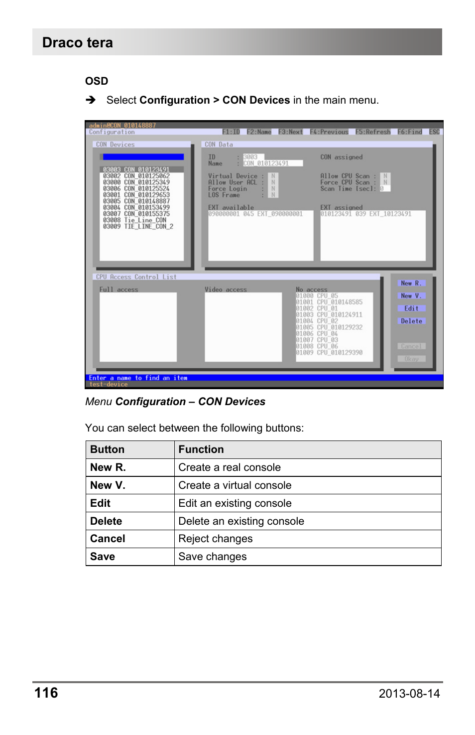 Draco tera 116 | IHSE USA 480c Series Draco tera compact User Manual | Page 116 / 199