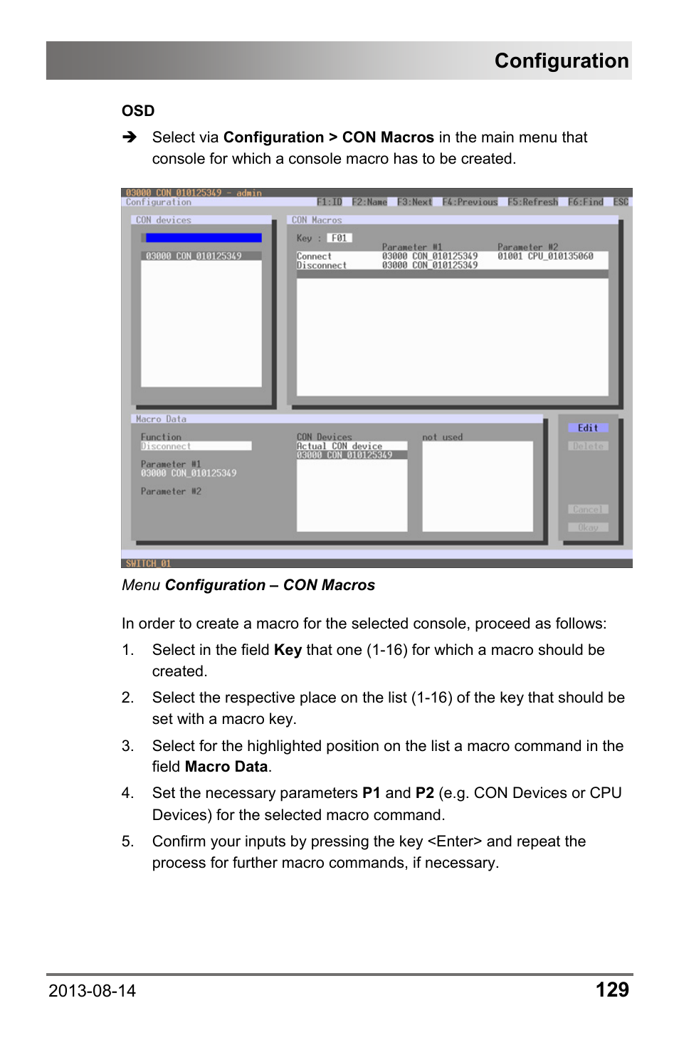 Configuration | IHSE USA 480c Series Draco tera compact User Manual | Page 129 / 199