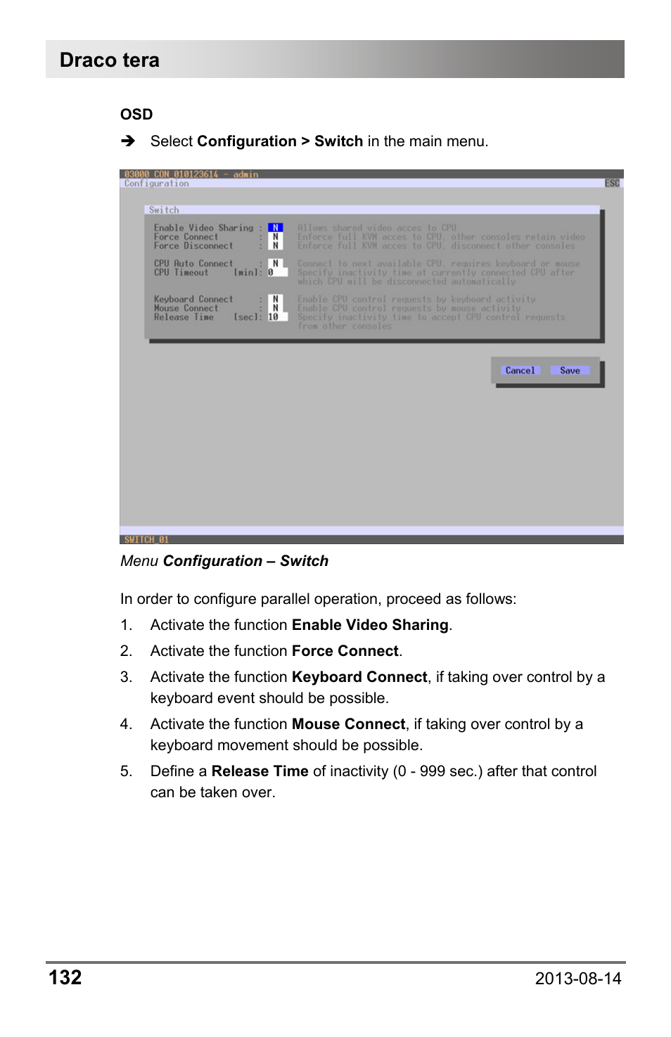 Draco tera 132 | IHSE USA 480c Series Draco tera compact User Manual | Page 132 / 199