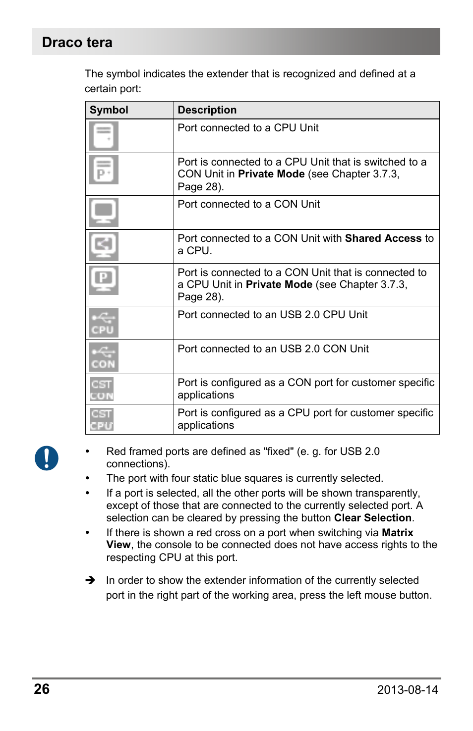Draco tera 26 | IHSE USA 480c Series Draco tera compact User Manual | Page 26 / 199