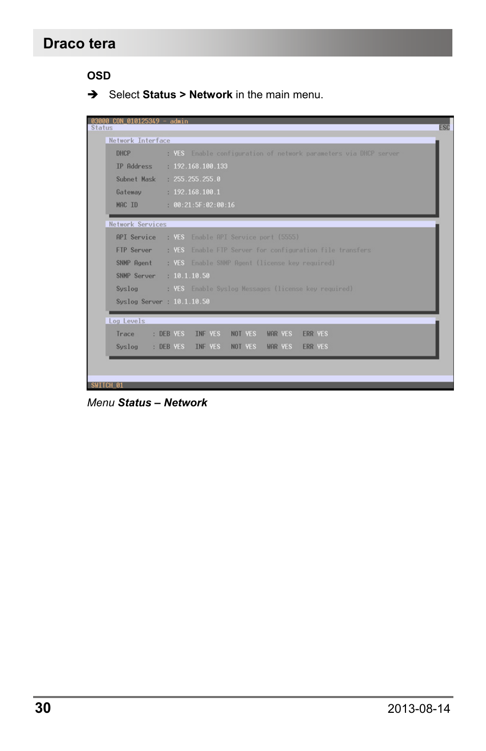 Draco tera 30 | IHSE USA 480c Series Draco tera compact User Manual | Page 30 / 199