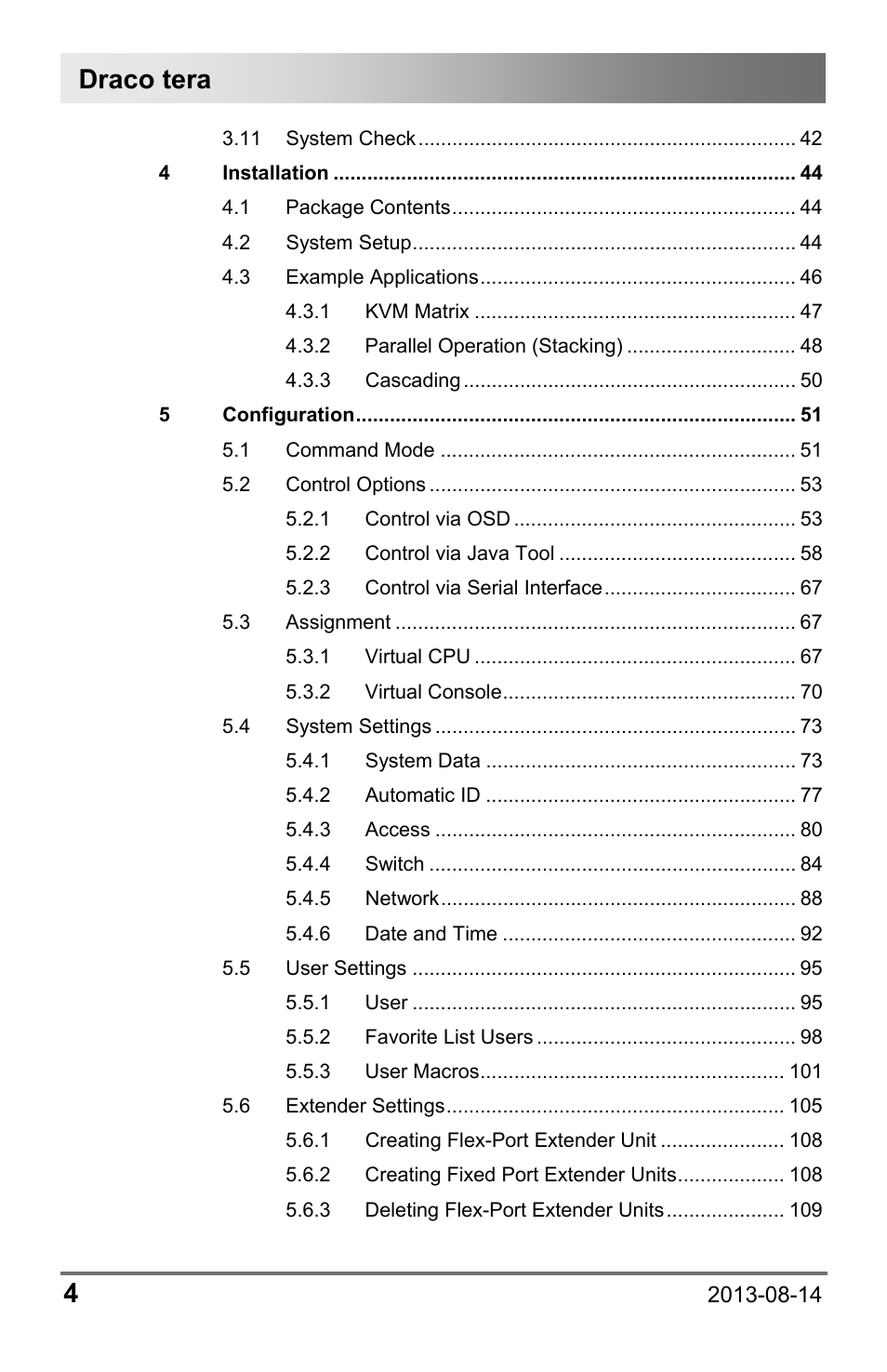 Draco tera 4 | IHSE USA 480c Series Draco tera compact User Manual | Page 4 / 199