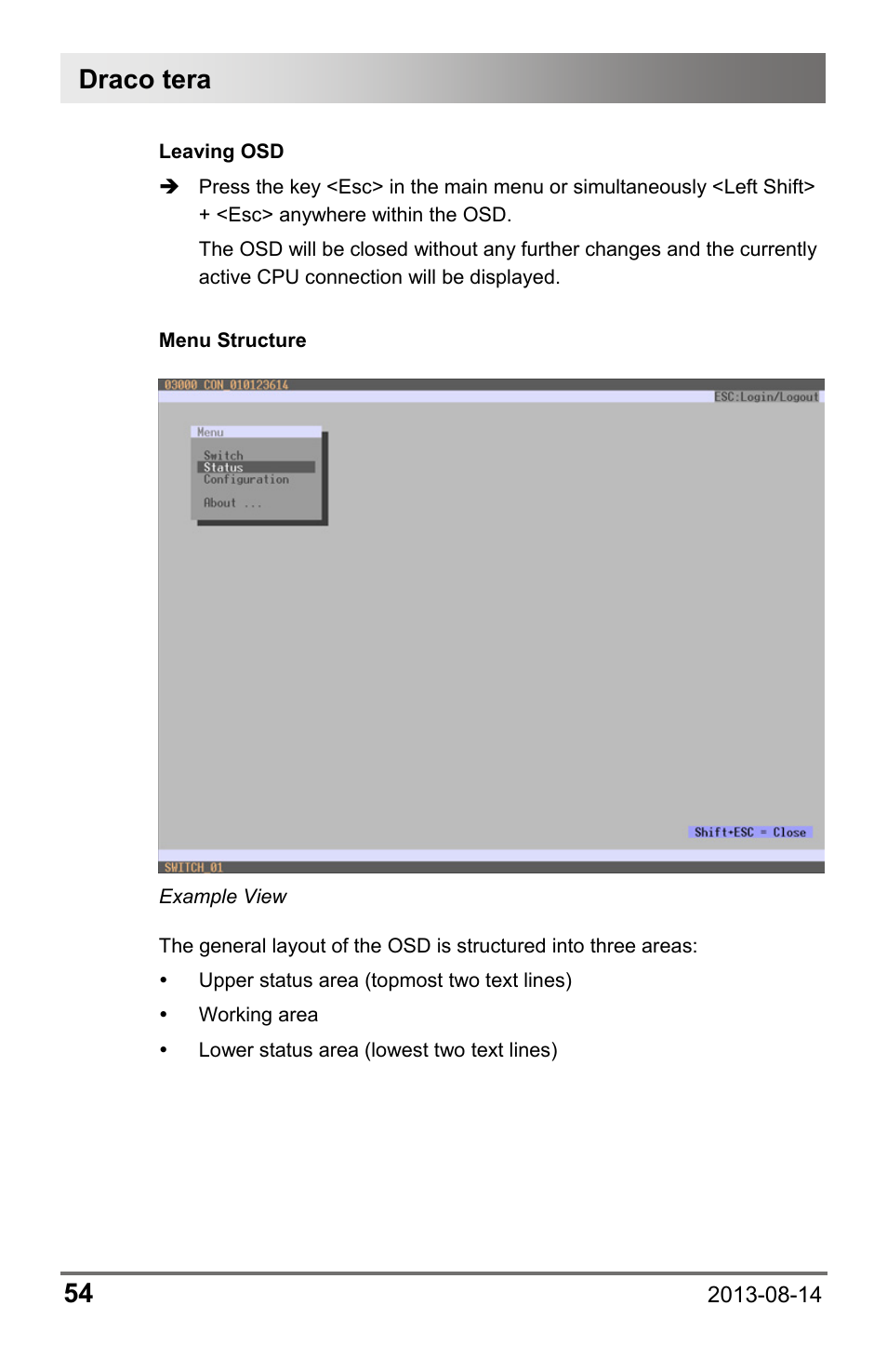 Draco tera 54 | IHSE USA 480c Series Draco tera compact User Manual | Page 54 / 199