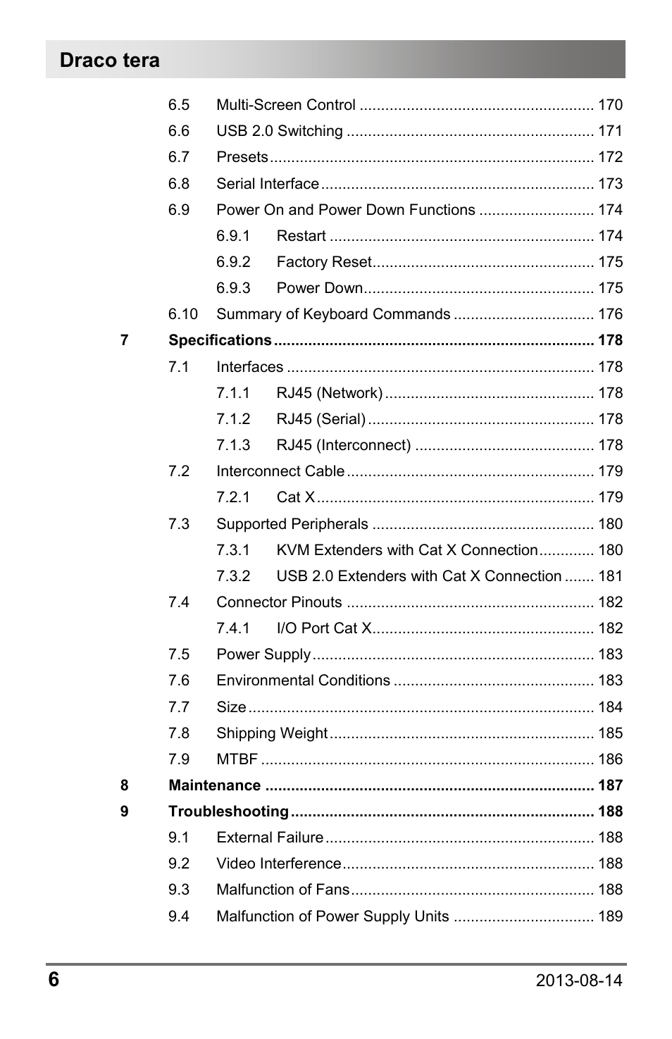 Draco tera 6 | IHSE USA 480c Series Draco tera compact User Manual | Page 6 / 199