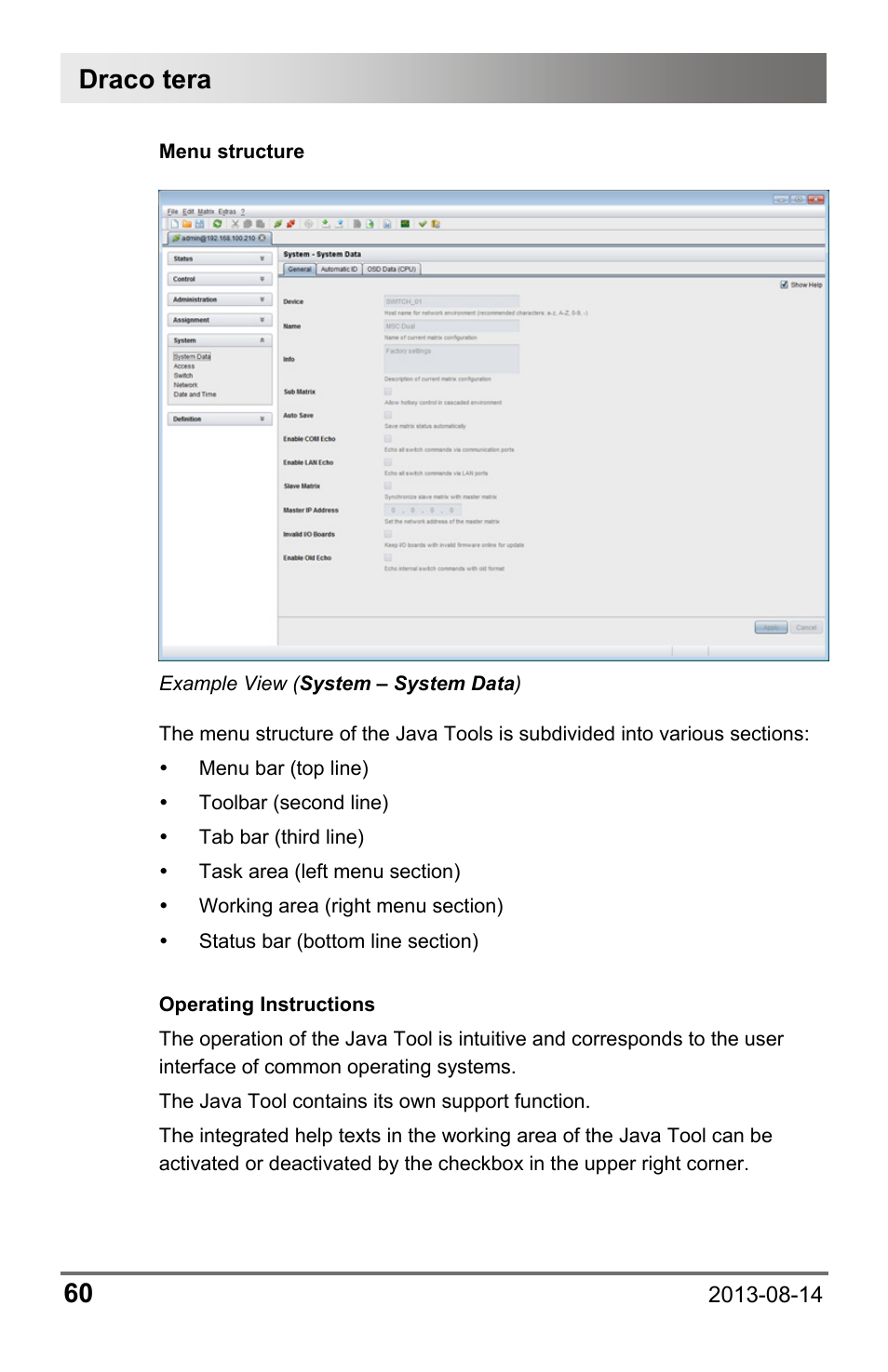Draco tera 60 | IHSE USA 480c Series Draco tera compact User Manual | Page 60 / 199