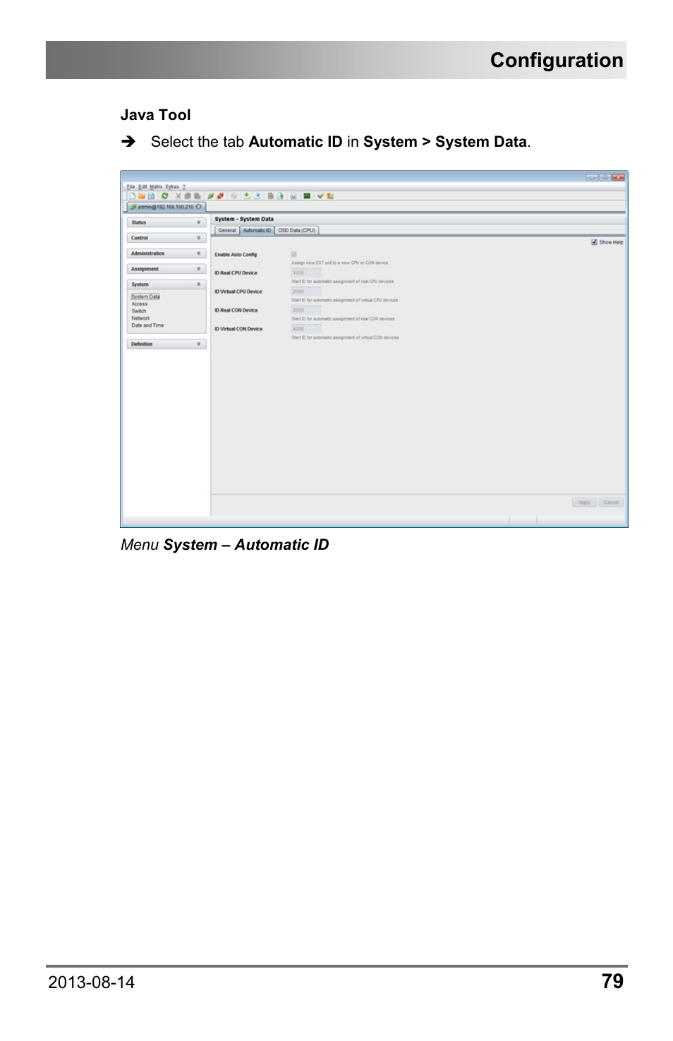 Configuration | IHSE USA 480c Series Draco tera compact User Manual | Page 79 / 199