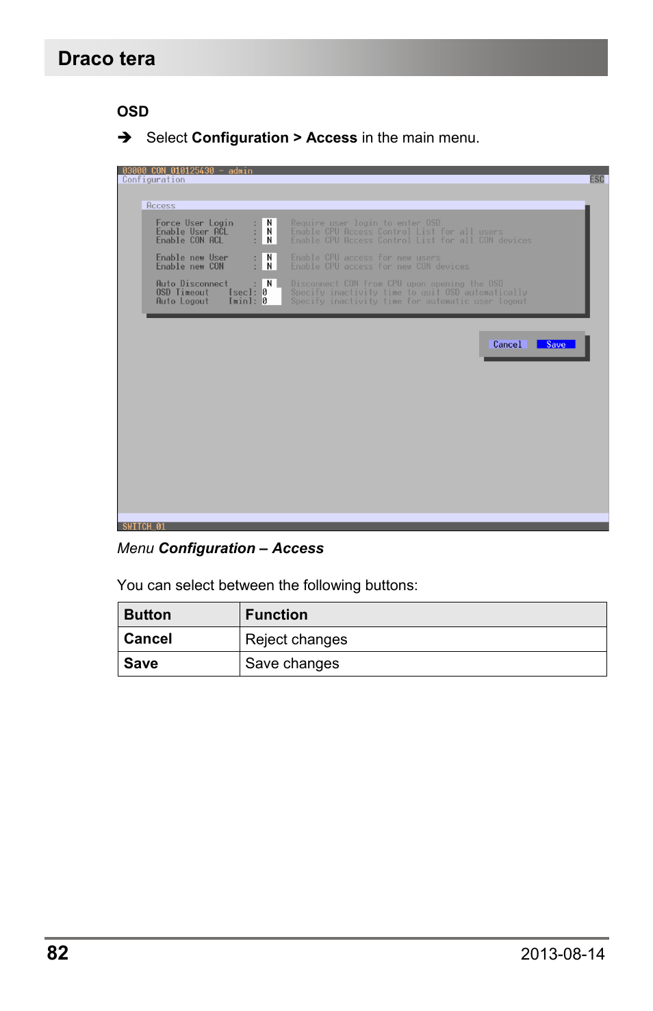 Draco tera 82 | IHSE USA 480c Series Draco tera compact User Manual | Page 82 / 199