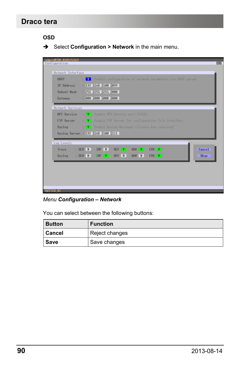 Draco tera 90 | IHSE USA 480c Series Draco tera compact User Manual | Page 90 / 199