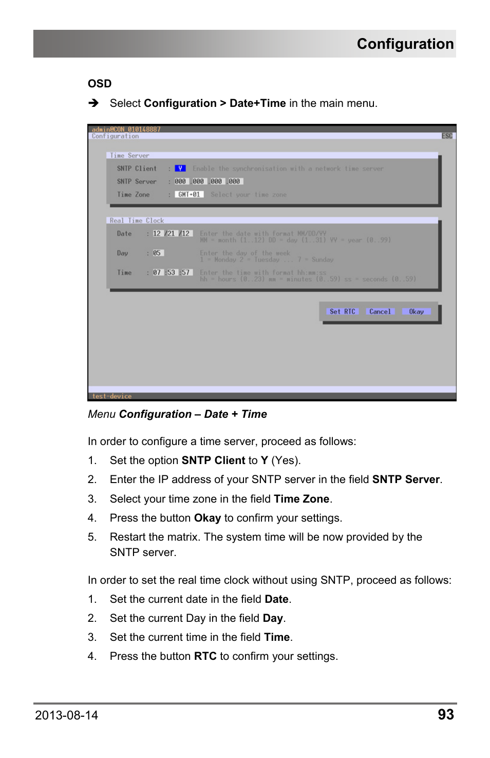 Configuration | IHSE USA 480c Series Draco tera compact User Manual | Page 93 / 199