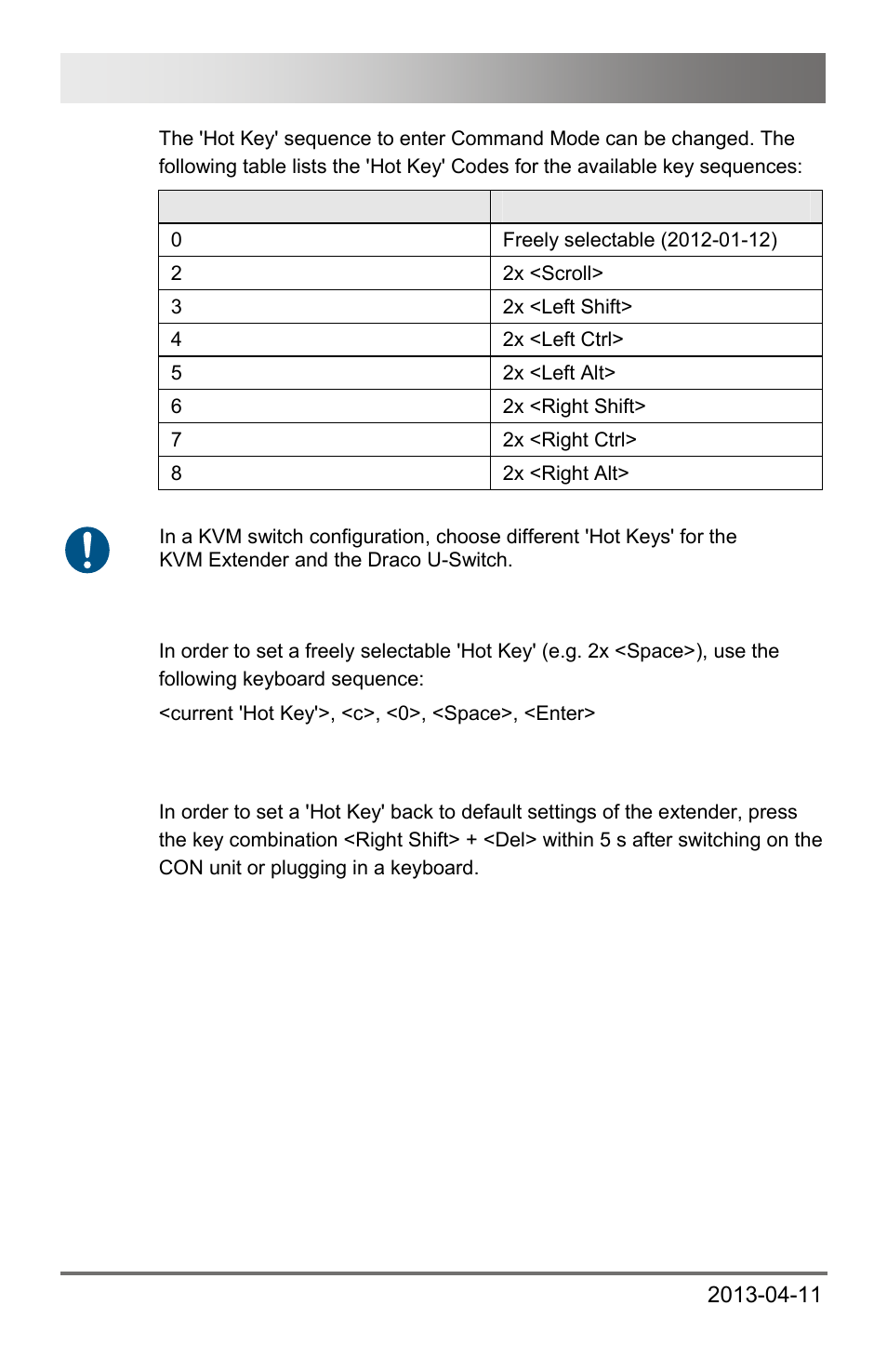 Draco u-switch 20 | IHSE USA 476 Series Draco U-Switch User Manual | Page 20 / 35