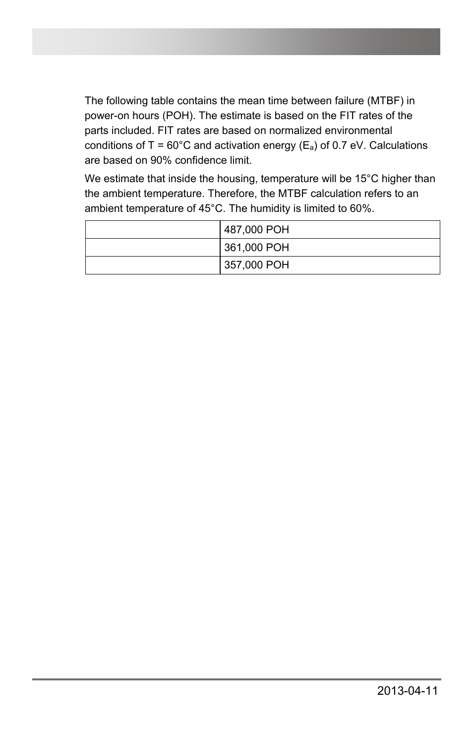 8 mtbf, Mtbf, Draco u-switch 28 | IHSE USA 476 Series Draco U-Switch User Manual | Page 28 / 35