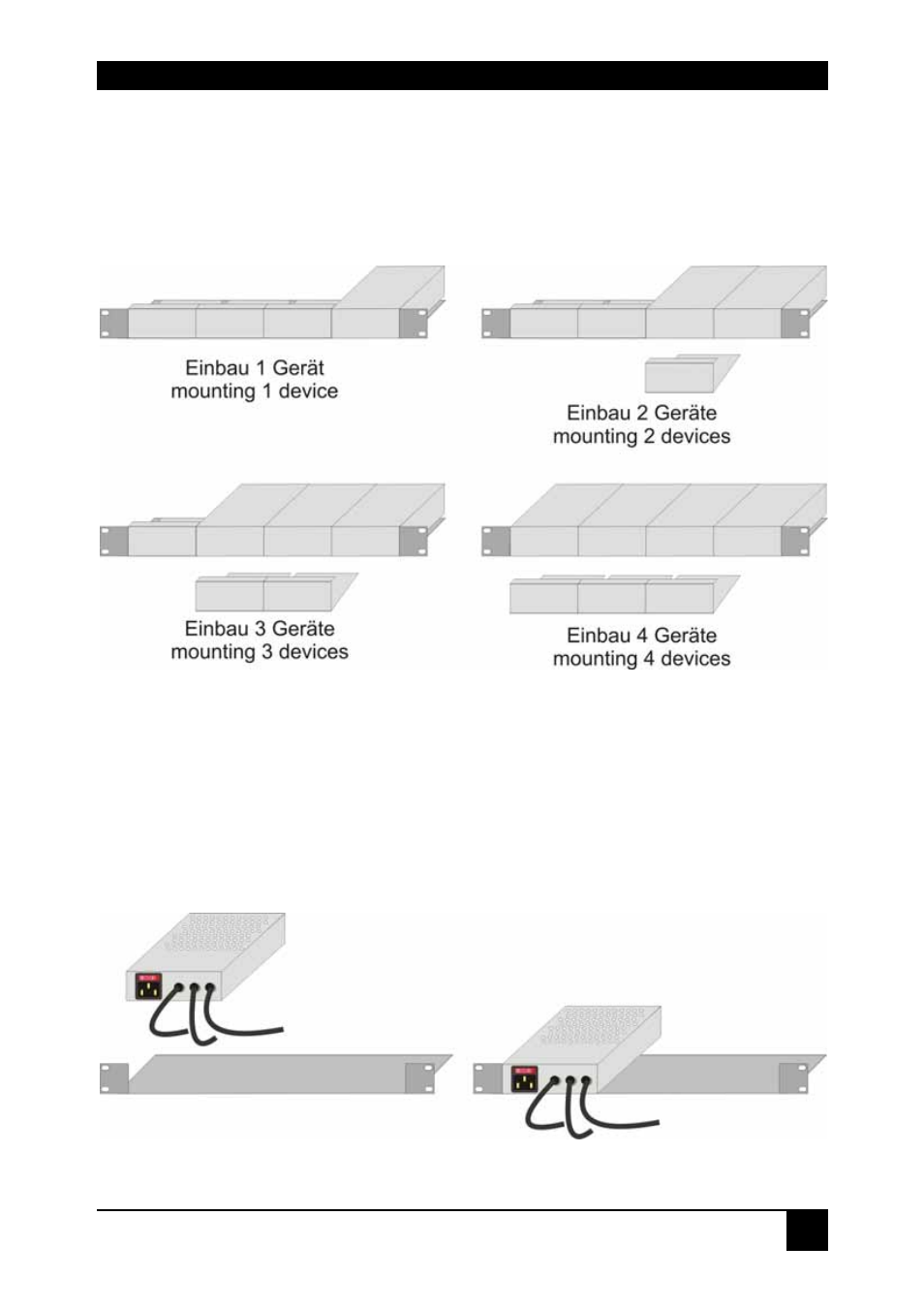 Appendix b: rack mount options | IHSE USA 470 Series CWDM MUX/DEMUX User Manual | Page 15 / 18