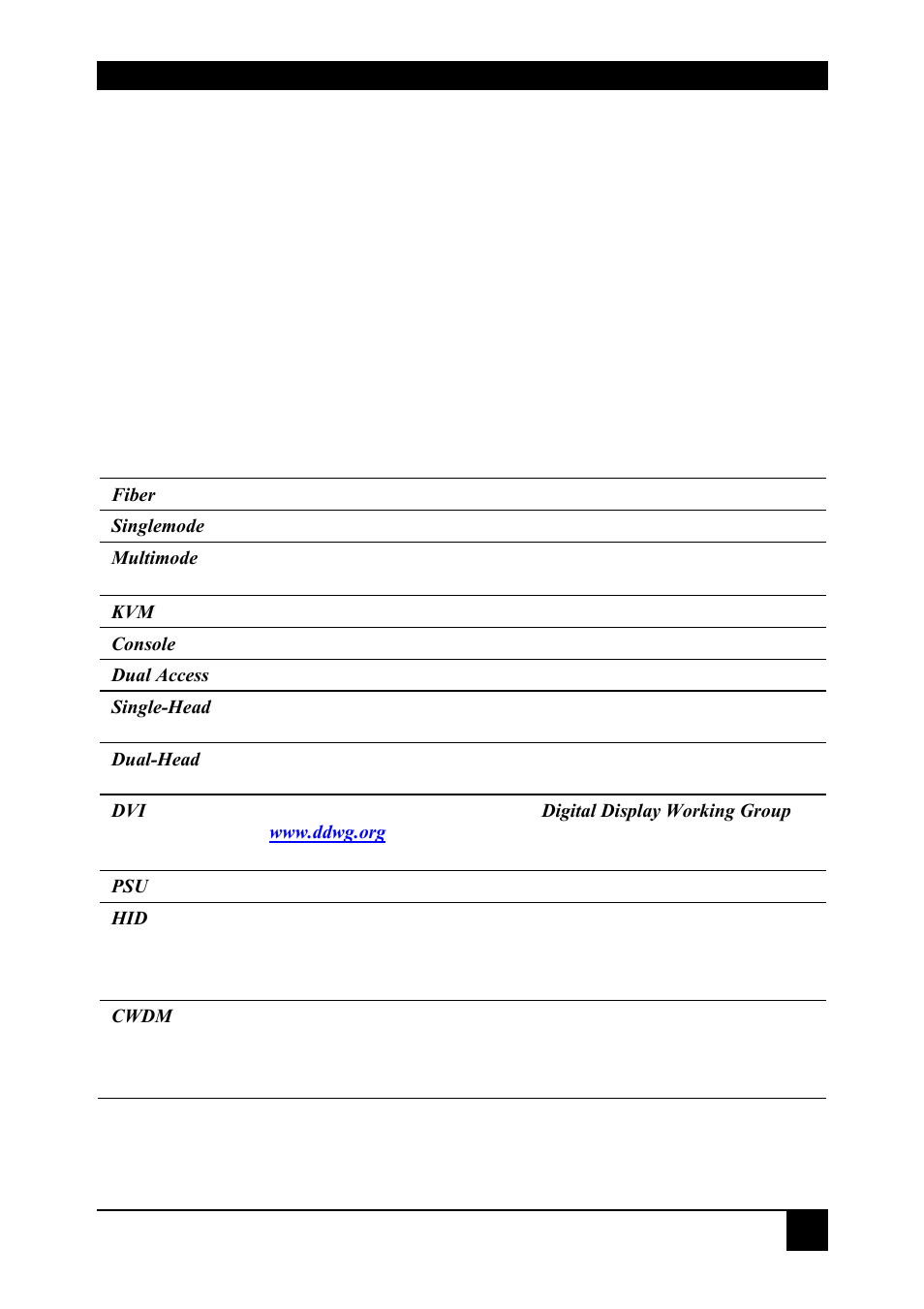 1 introduction, 2 glossary, Overview | IHSE USA 470 Series CWDM MUX/DEMUX User Manual | Page 7 / 18