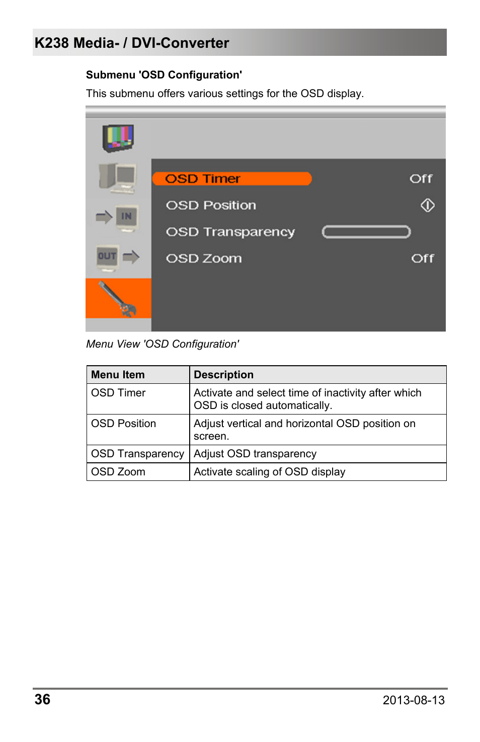 IHSE USA 238 Series Media Converter User Manual | Page 36 / 64