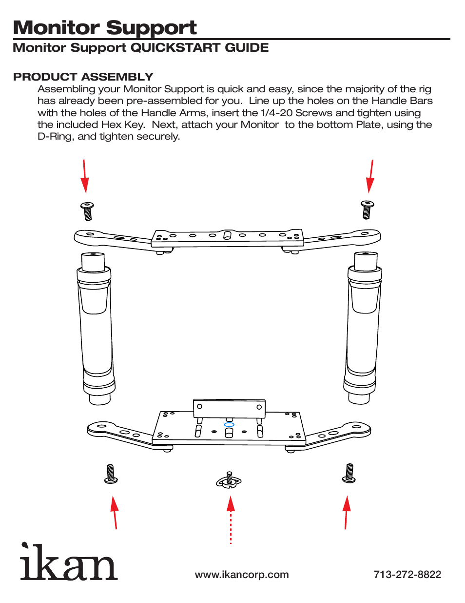 Monitor support | ikan ELE-MS-S User Manual | Page 3 / 4