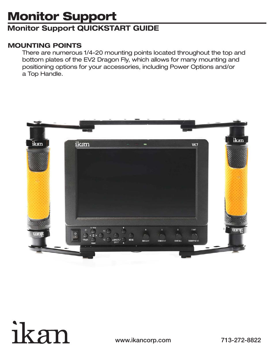 Monitor support | ikan ELE-MS-S User Manual | Page 4 / 4