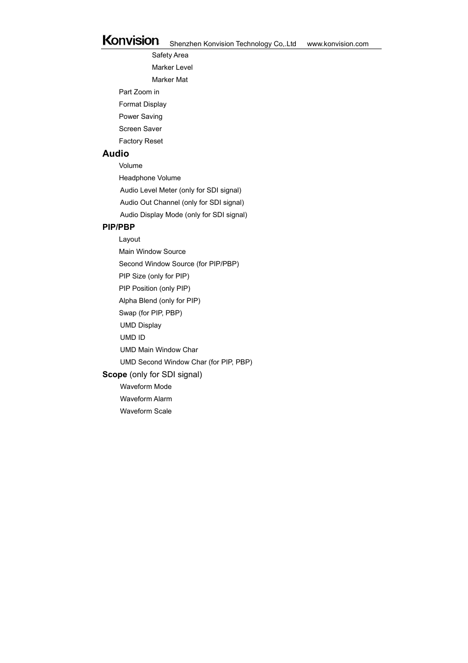 Audio | ikan KVM-7050W User Manual | Page 17 / 33