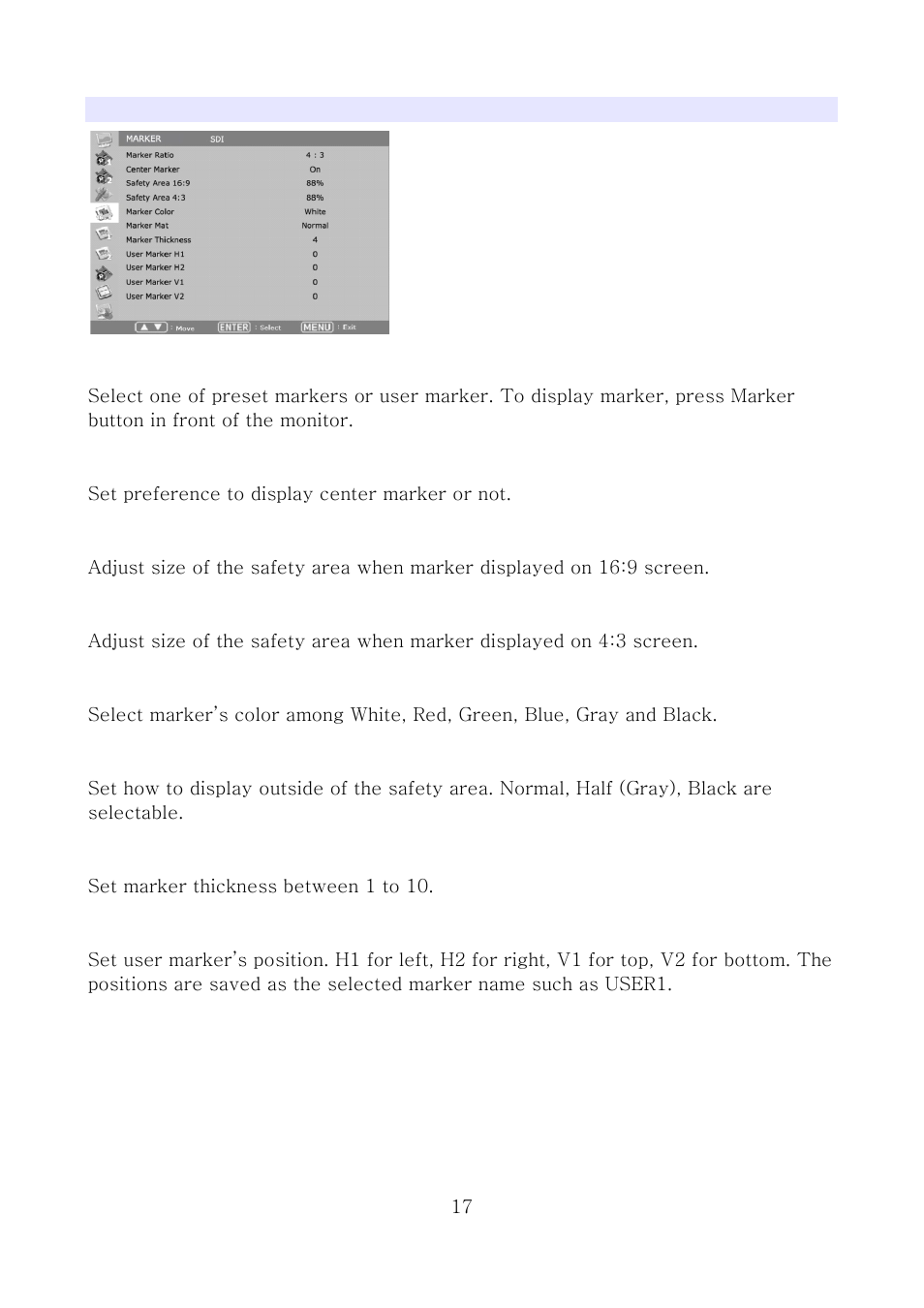 Marker | ikan MD7 User Manual | Page 17 / 35