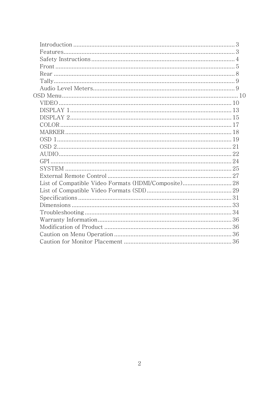 ikan MD7 User Manual | Page 2 / 35