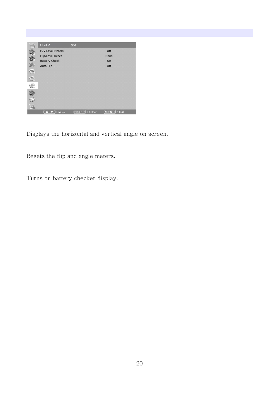 Osd 2 | ikan MD7 User Manual | Page 20 / 35