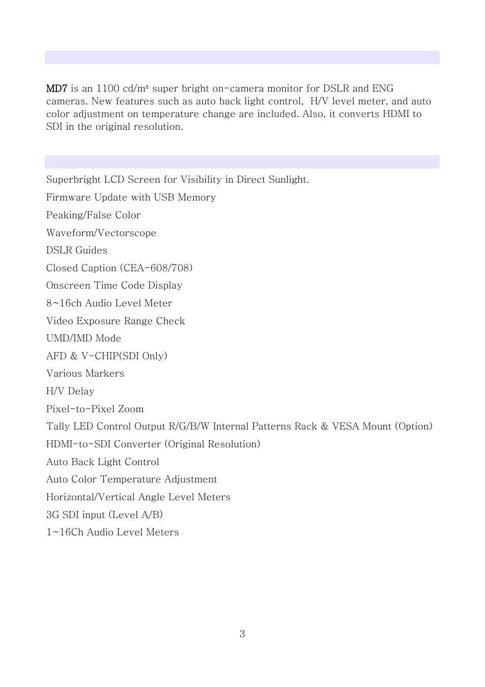ikan MD7 User Manual | Page 3 / 35