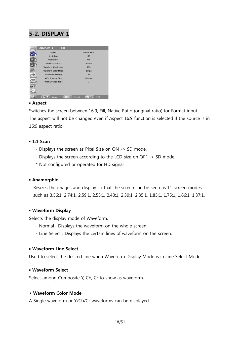 2. display 1 | ikan MR7 User Manual | Page 18 / 51