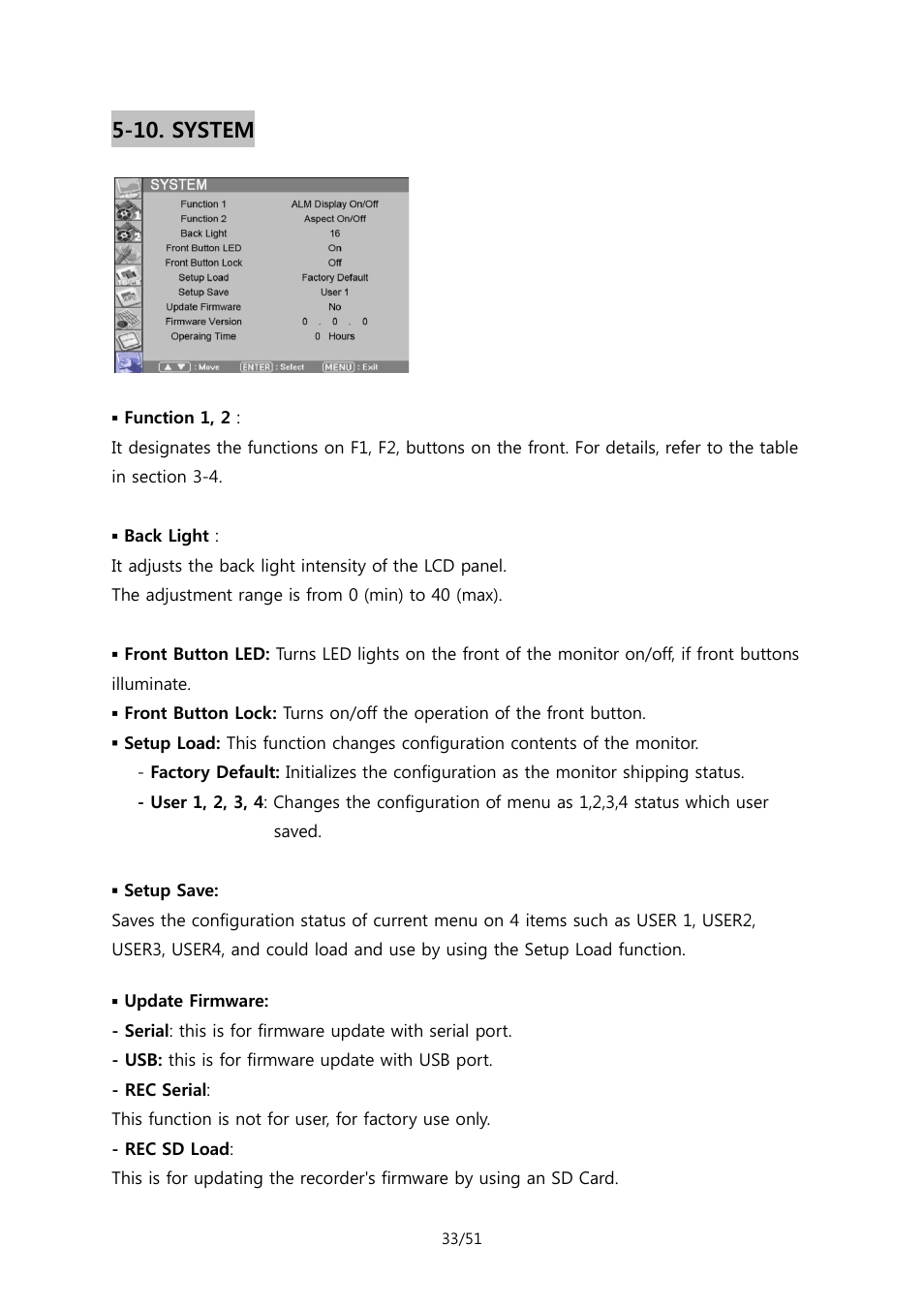 10. system | ikan MR7 User Manual | Page 33 / 51