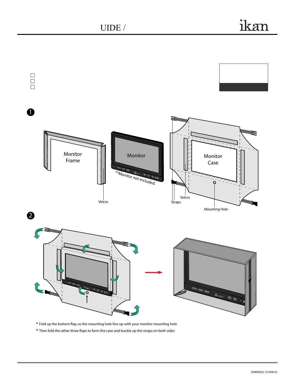 ikan SH809 User Manual | 2 pages