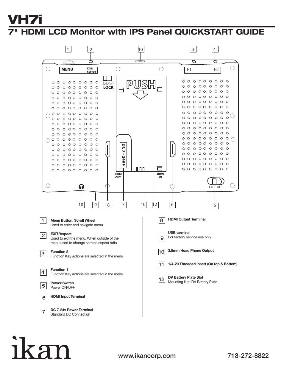 Vh7i | ikan VH7i-1 User Manual | Page 2 / 4