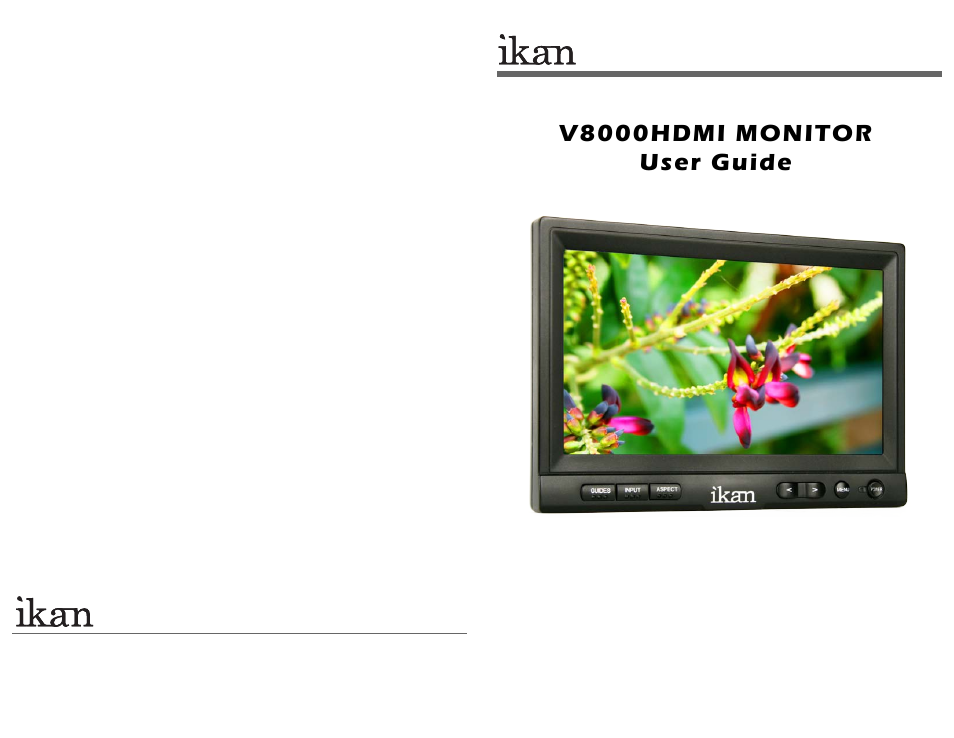 ikan V8000HDMI-DK User Manual | 4 pages