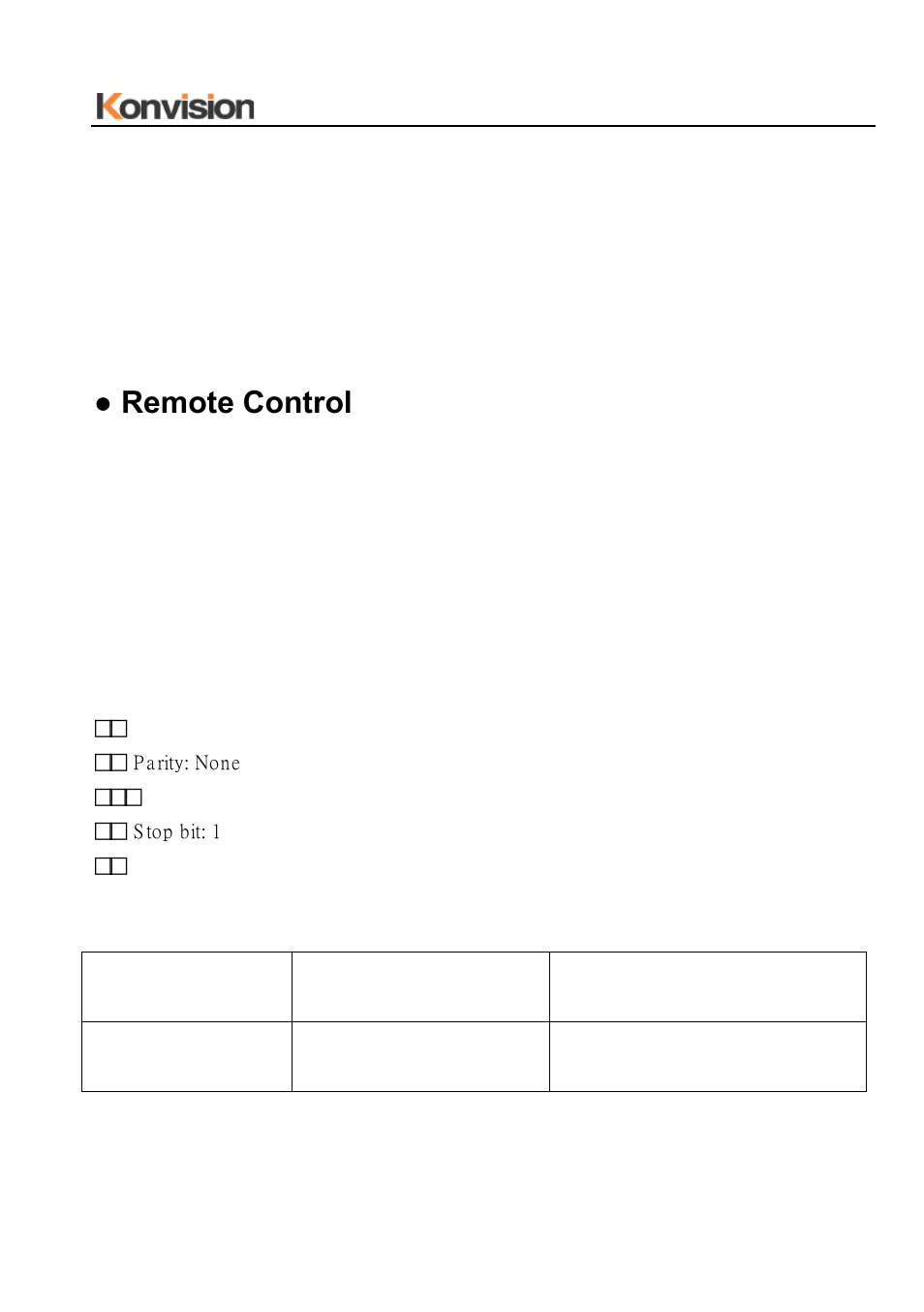 Remote control | ikan KVF-1730W User Manual | Page 24 / 25