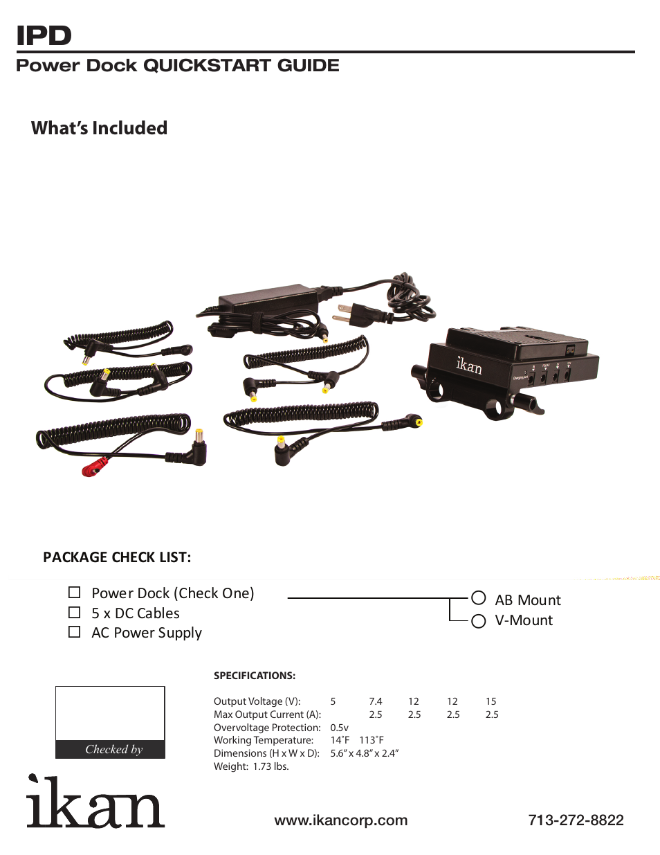 What’s included | ikan IPD-A User Manual | Page 2 / 4