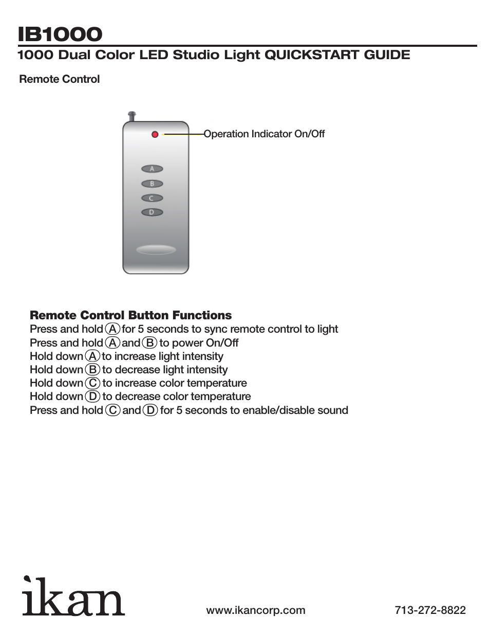 Ib1000 | ikan IB1000 User Manual | Page 4 / 4