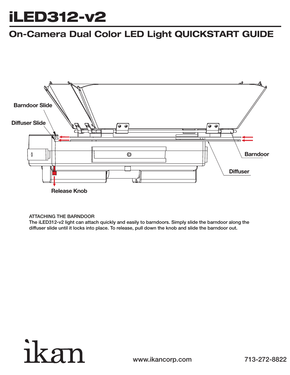 Iled312-v2, On-camera dual color led light quickstart guide | ikan IBK25013-v3 User Manual | Page 6 / 7
