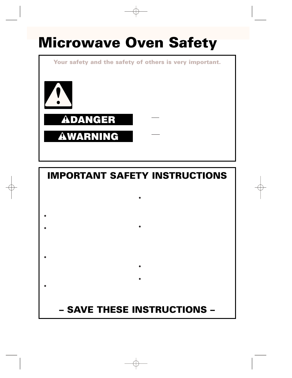 Microwave oven safety, Wdanger w warning, Important safety instructions | Save these instructions | Crosley CMT135SG User Manual | Page 3 / 32